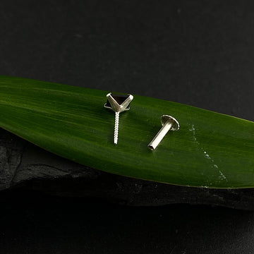 Big Black Square Nose Pin